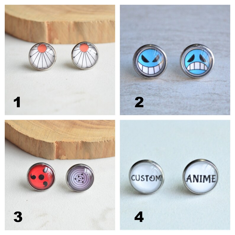 Custom Anime Gauges Screw Back Gauges Anime Plugs Stainless Etsy