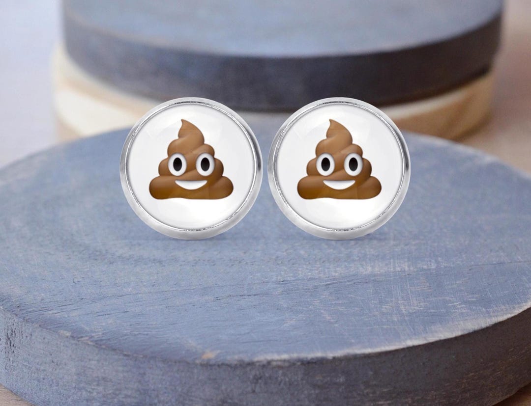 Poop Emoji Earrings, Poop Necklace, Poop Jewelry, Gift for Friend - Etsy