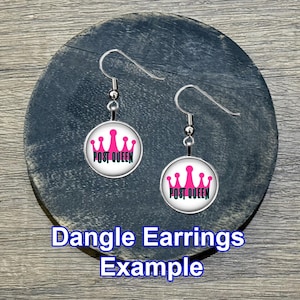 Individuelles Logo Ohrringe, Manschettenknöpfe, Schlüsselbund, Halskette, personalisierter Schmuck Bild 9