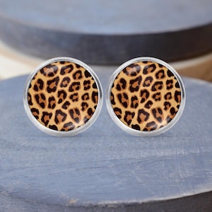Leopard Print Earrings, Leopard Necklace, Animal Print Earrings, Leopard Key Chain, Charm, Dangle Earrings, Gift For Her