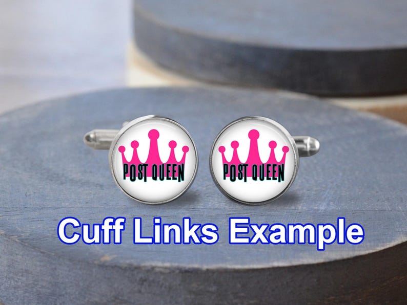 Individuelles Logo Ohrringe, Manschettenknöpfe, Schlüsselbund, Halskette, personalisierter Schmuck Bild 7