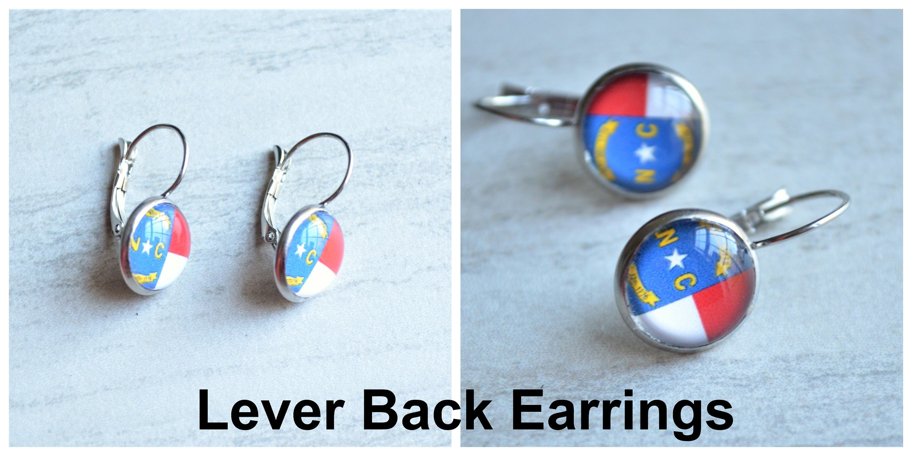 Mexican Flag Stainless Steel Stud Earrings - 8mm Or 10mm, Pride Jewelry (The Tiny Dragon)