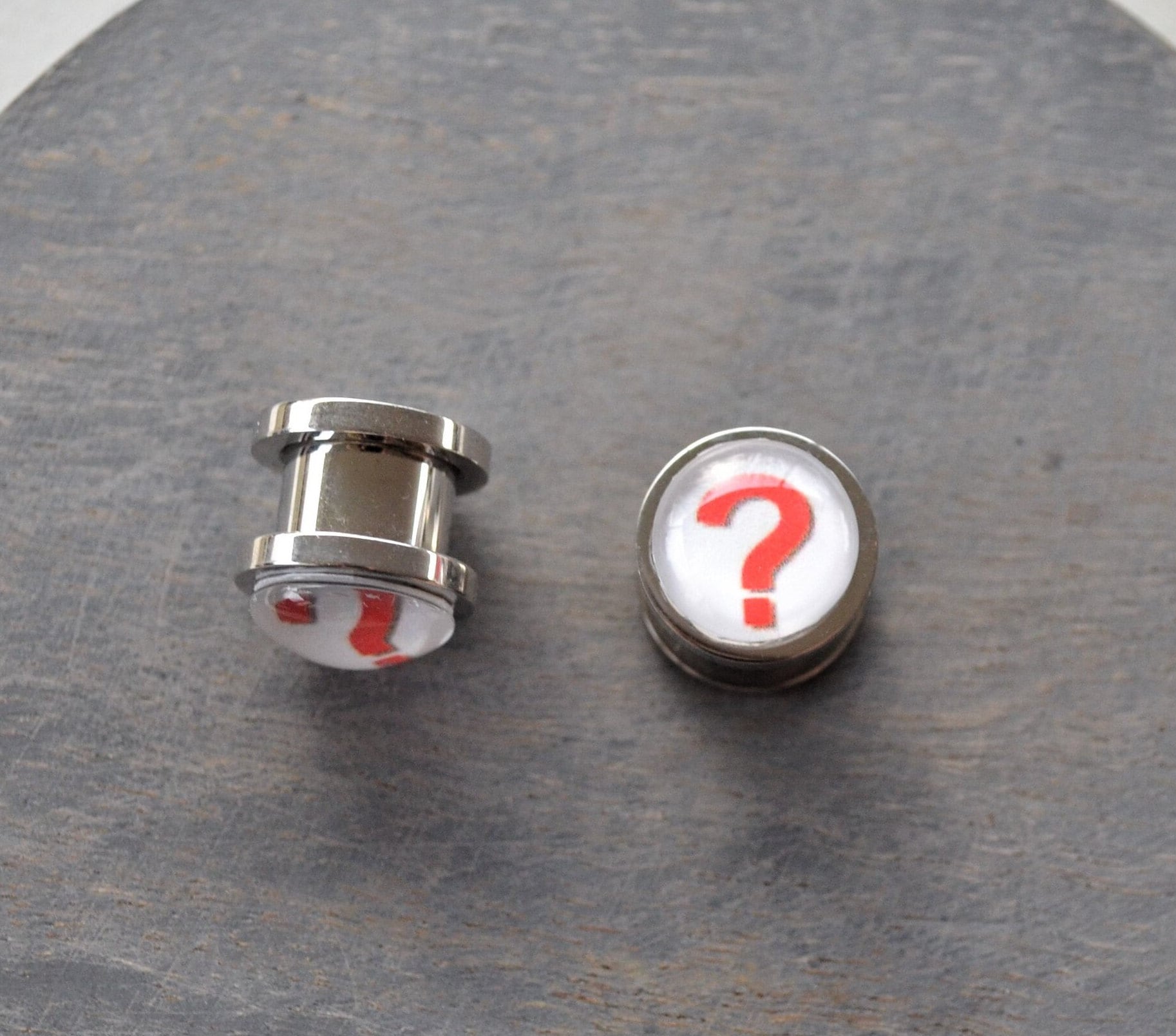 Écarteurs D'oreille Coniques Avec Bouchon En Verre Noir - Tailles De 1,6 Mm à 16 Mm - 7