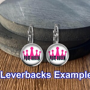 Individuelles Logo Ohrringe, Manschettenknöpfe, Schlüsselbund, Halskette, personalisierter Schmuck Bild 10