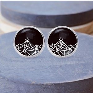 Acotar Stud Earrings, Acomaf Jewelry, Mountain Earrings, Star Earrings, Gift For Book Lover
