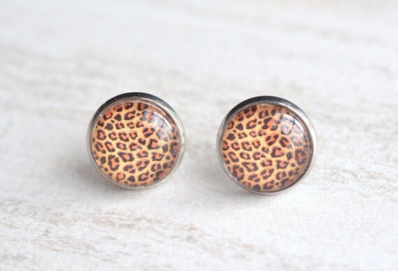 Leopard Print Earrings Leopard Necklace 