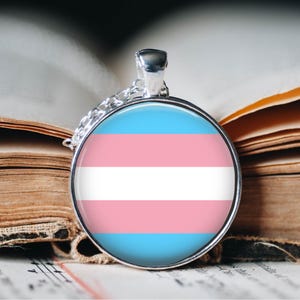Colar de Orgulho Transgênero, Joias Transgênero, Brincos Transgênero, Brincos Pendurados, Presente de Orgulho