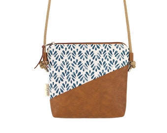 Schoudertas "LIESE" / festivaltas, crossbody tas, schoudertas, handtas, kleine tas / veganistisch, kunstleer, bruin, benzine