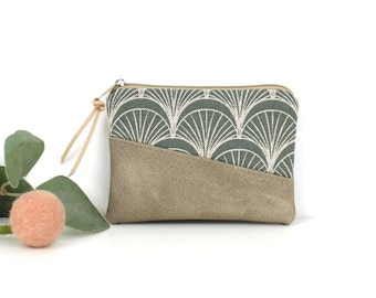 Mini-Geldbörse, Geldbeutel, Portemonnaie, Schlüsseletui, Etui / Vegan, Kunstleder