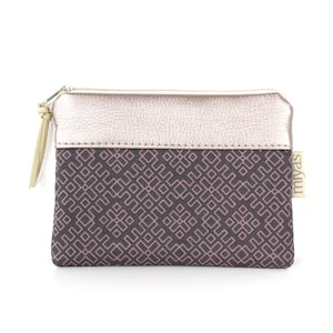 Geldbörse "LEILA" / Geldbeutel, Geldtasche, Portemonnaie, Brieftasche, Börse, Purse / Vegan, Kunstleder, Flieder, Lila