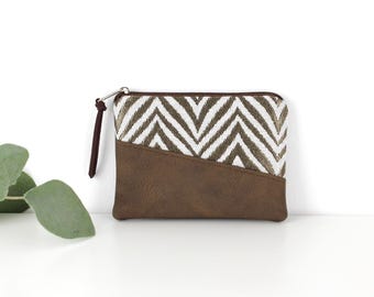 Mini-Geldbörse, Geldbeutel, Portemonnaie, Schlüsseletui, Etui / Vegan, Kunstleder