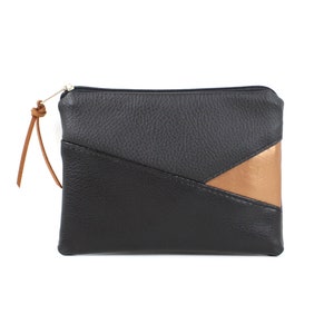 Borsa "ZELDA" / borsa, portafoglio, borsa, portafoglio, borsa, borsa / vegano, ecopelle, nero, rame, grafica