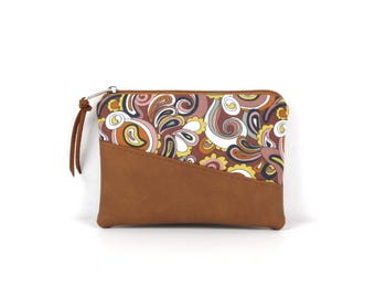 Mini-Geldbörse, Geldbeutel, Portemonnaie, Schlüsseletui, Etui / Vegan, Kunstleder