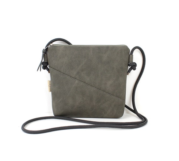 Shoulder Bag ibana Festival Bag Crossbody Bag Shoulder Bag Handbag Small Bag Vegan Faux Leather Gray Etsy Canada