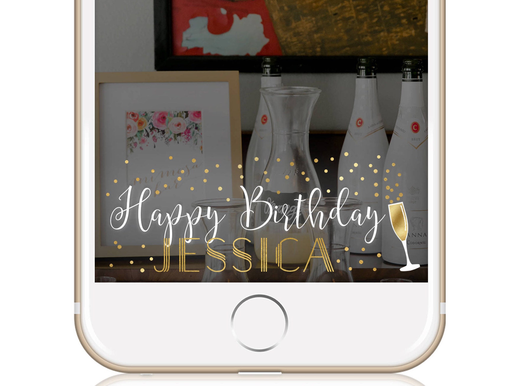 Birthday Snapchat Filter Birthday Geofilter Happy Birthday Etsy