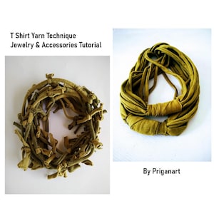 T-shirt Jewelry and Accessories Tutorial, PDF Tutorial, Instant Download