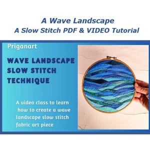 Krajobraz fal – samouczek PDF i wideo „Powolny ścieg”