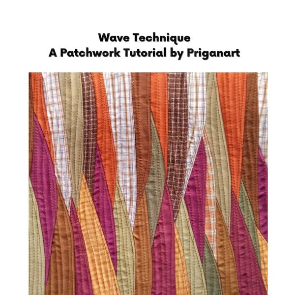 Tutoriel paysage patchwork, tutoriel PDF, téléchargement immédiat