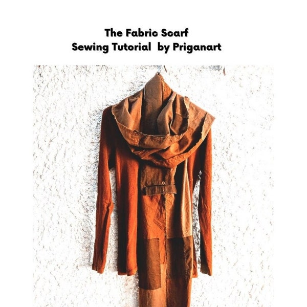 Fabric Scarf Tutorial, PDF Tutorial, PriganArt - 8 versions