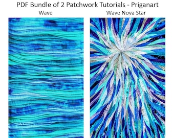 Wave & Nova Star Patchwork Tutorials PDF Bundle (Digital Downloads)