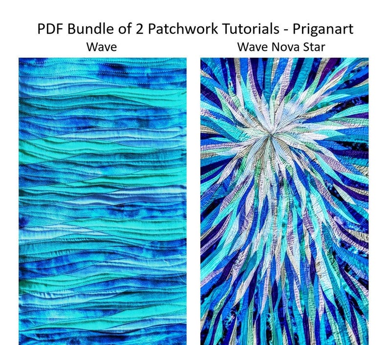 wave and wave nova art quilt pdf tutorials