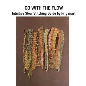 Déjate llevar por la corriente: Guía intuitiva de puntada lenta de Priganart, tutorial en PDF, descarga instantánea.