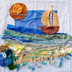 textural technique, landscape patchwork tutorial, pdf... Textural Technique, Landscape Patchwork Tutorial, PDF Tutorial, Instant ...