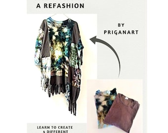 The Poncho, Sewing Tutorial, PDF Tutorial, Instant Download