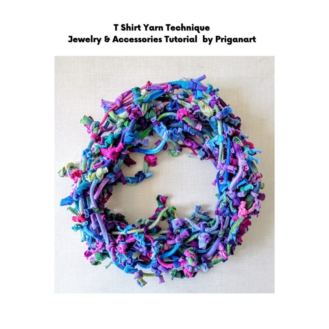 T-shirt Jewelry and Accessories Tutorial, PDF Tutorial, Instant Download