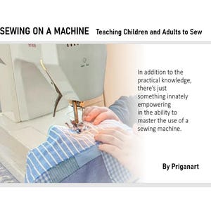 Sewing on a machine teaching children and adults to sew on a machine pdf tutorial