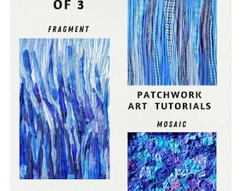 Tutorial di patchwork paesaggistico: tecniche di onde, mosaici e frammenti (pacchetto PDF)