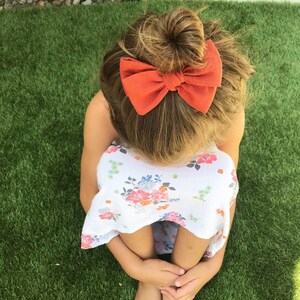 Fall bows, fall bow set, mustard bows, plum bows, gray bows, navy bows, red bows, fabric bows, bows on clips, bows on headbands, baby bows image 6