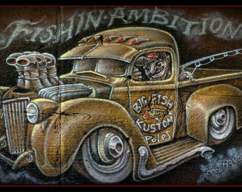 Print: Fishin' Ambition