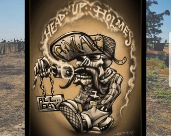 HEAD UP HOLMES Print