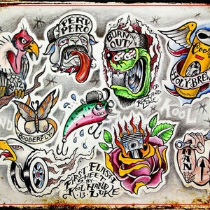 Hotrod Flash Art - Etsy