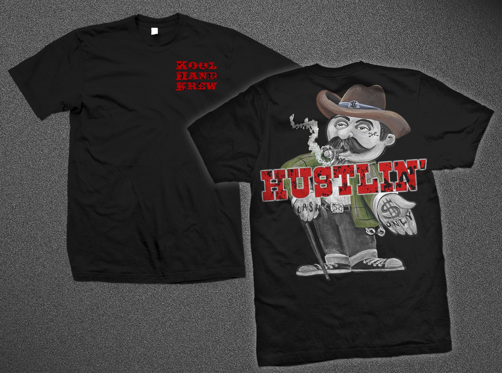 hustlin pool t shirts