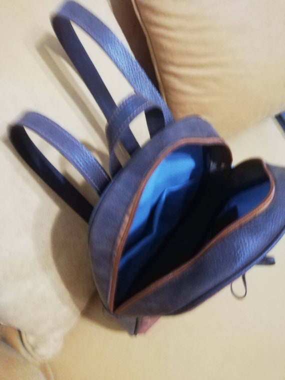 Vintage kilim backpack,leather bag,oushak backpac… - image 5
