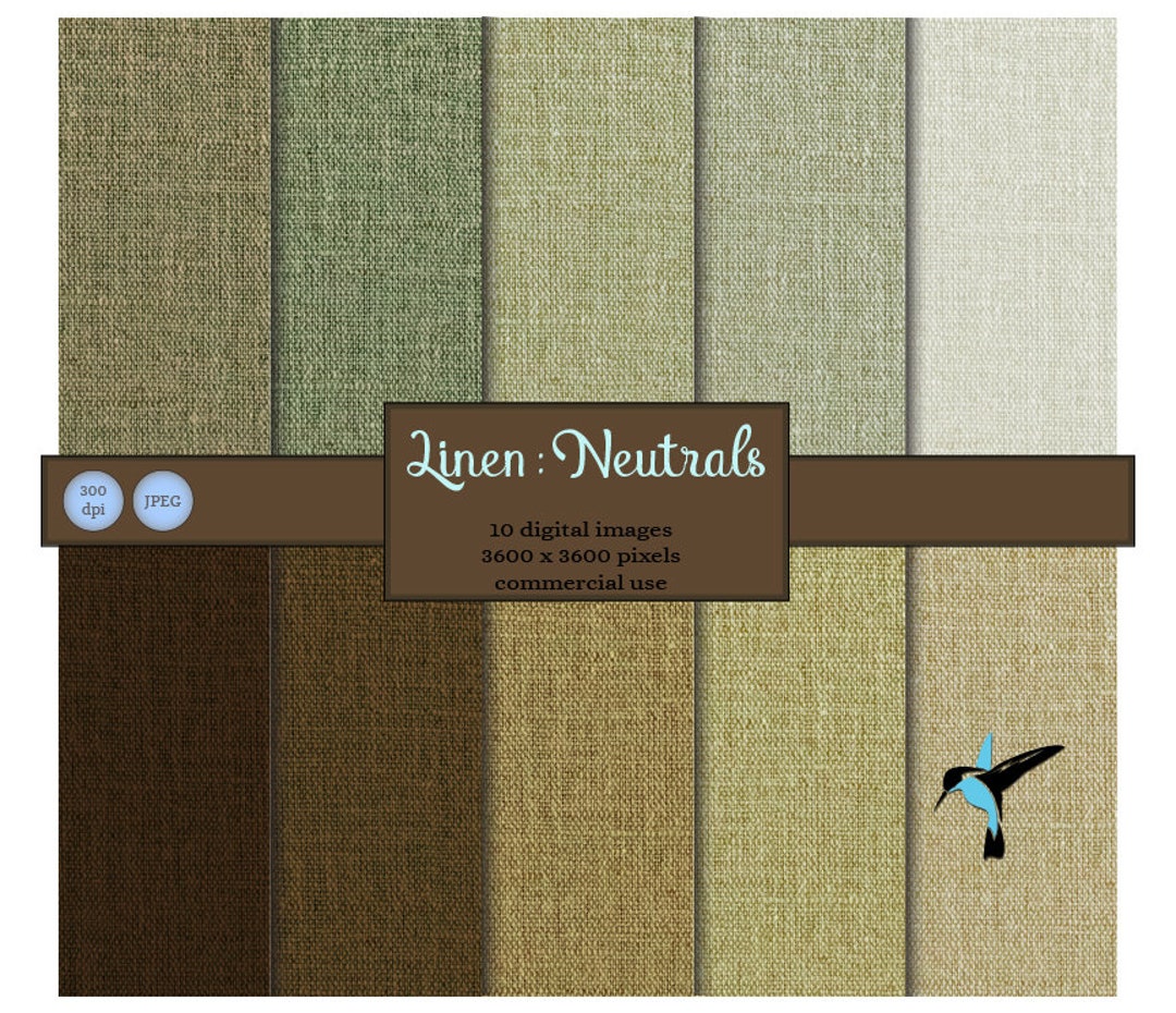 Linen Neutrals - Digital Paper . Linen Digital Paper Pack. Natural ...