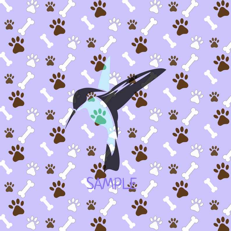 Digital Paper Pack - Paw Prints and Dog Bones . Animal Prints . Instant ...