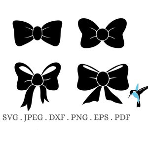 File SVG fiocco, vettore fiocco, clipart fiocco, bundle svg fiocco, papillon Svg, file di taglio Cricut, file di taglio Silhouette Studio, fiocchi svg