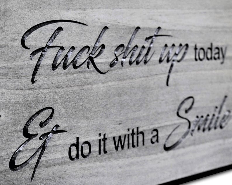 Funny Quote Sign Carved Wooden Wood Wall Home Decor Unique Etsy