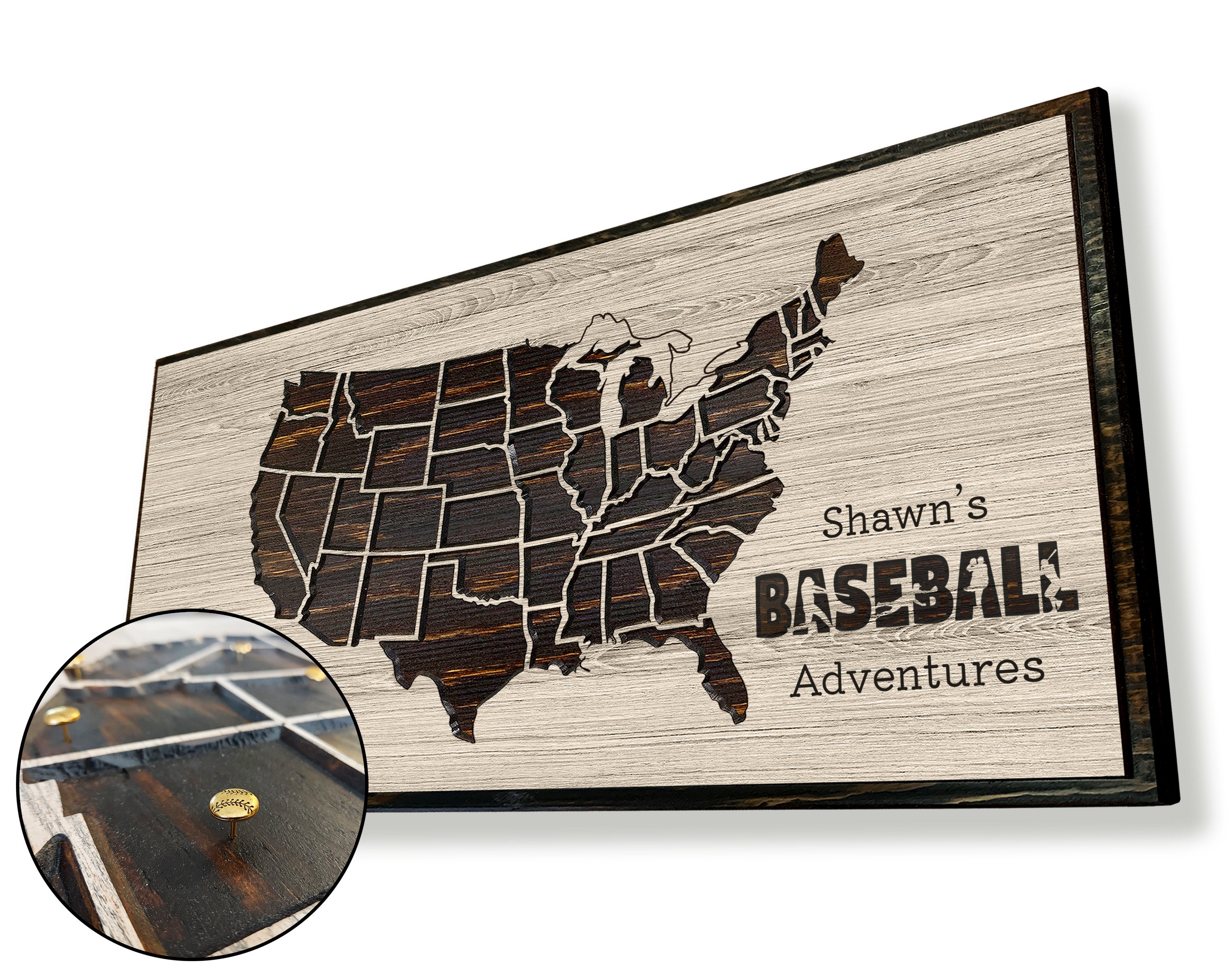 MLB Ballpark Travelers Map  Ball Fields Sports  Uncommon Goods