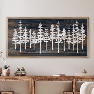 Pine Tree Forest Wall Art - Evergreen Trees - Mountain Art - Nature and Cabin Art - Anniversary Gift Idea -