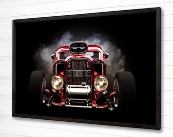 Ford Model A Coupe Rat Rod Vintage Vinyl Sticker Wall Art Boys Room Garage Ford Model A Coupe Rat Rod Vintage Vinyl Sticker Wall Art Boys Room Garage