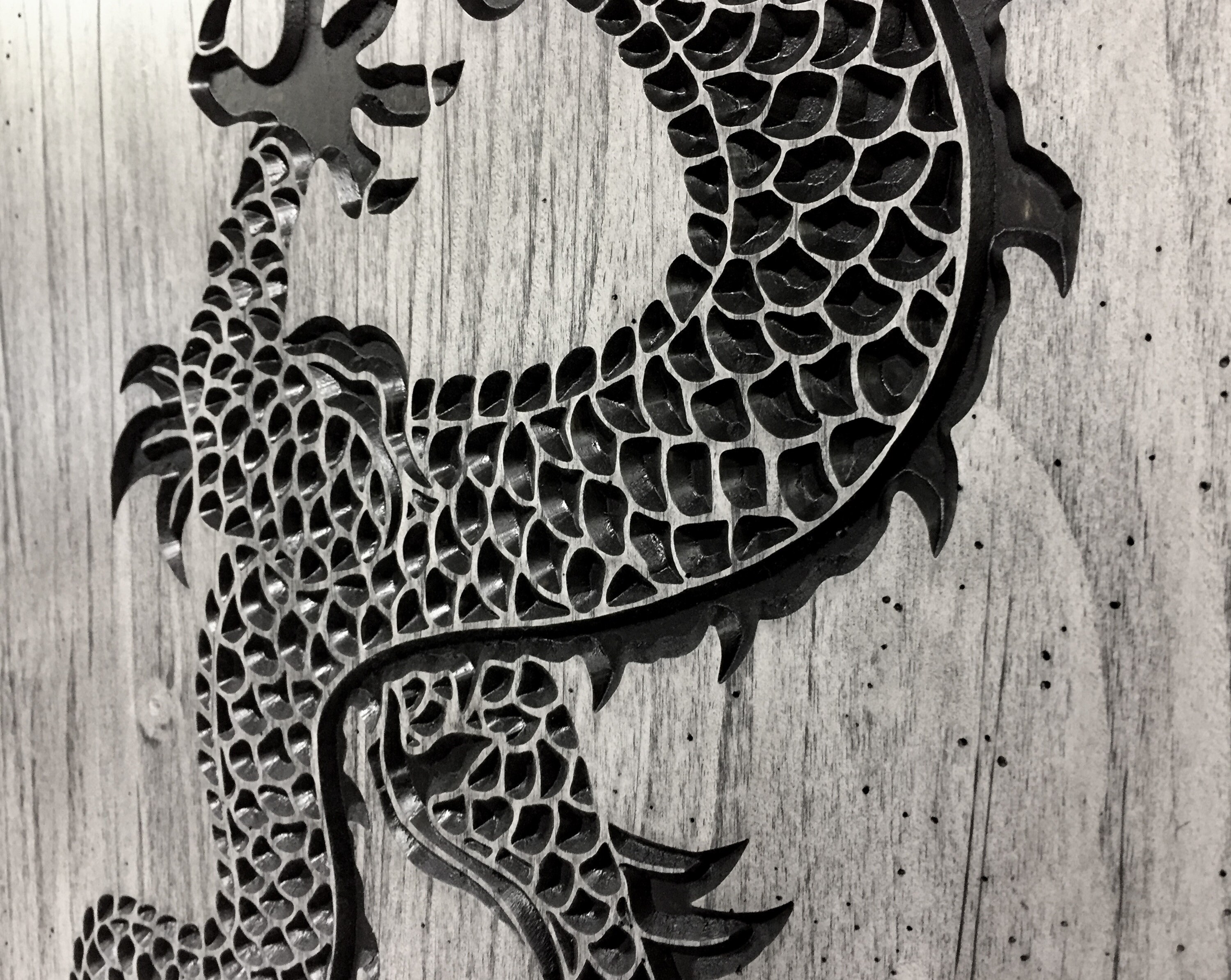 Chinese Dragon East Asian Dragon Chinese Zodiac Carved Wood Etsy