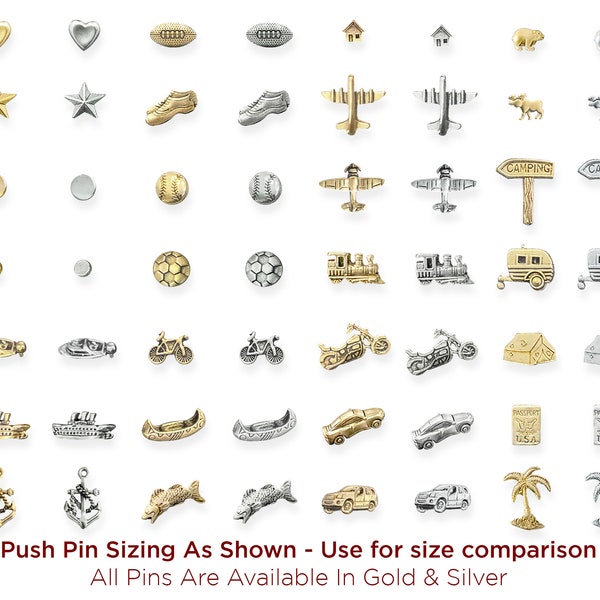 Small Push Pin Maps Etsy