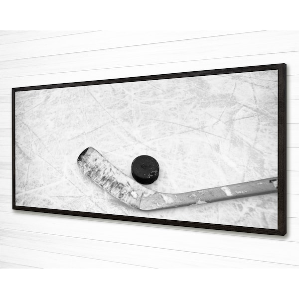 Hockey Wall Art Home Wall Decor | Sports Bar | Kids Room | Hockey Player Gift Idea | Poster Print Sign Canvas Framed | Sports Decor