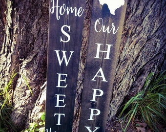 Asst Colors 2//3//4//5 Foot Vertical Sign Farmhouse Welcome Sign