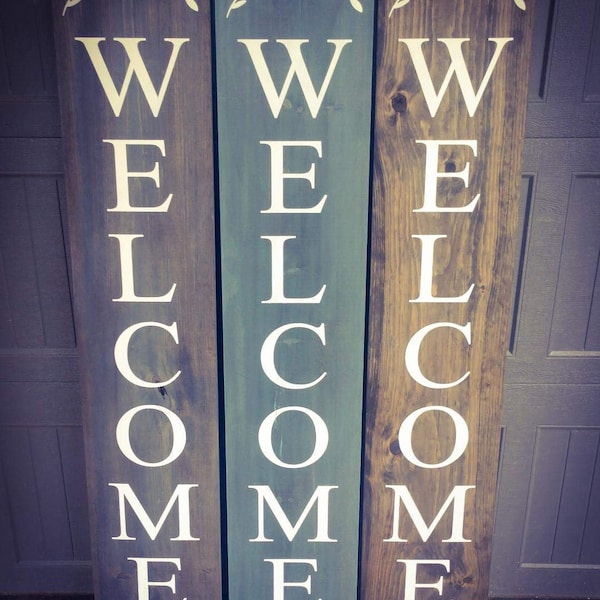 Vertical Welcome Sign - Etsy