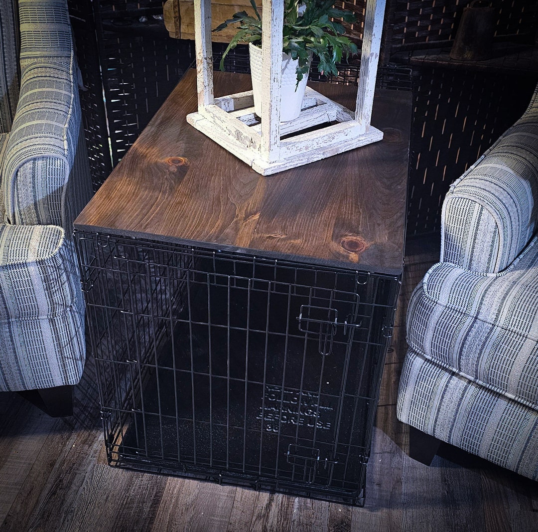 Dog Crate Wood Cover, Dog Kennel Wood Top Cover, Choose Your Size Wire
